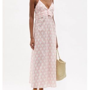 - GALANTHYA  AMERICAN RISE PRINT DRESS M